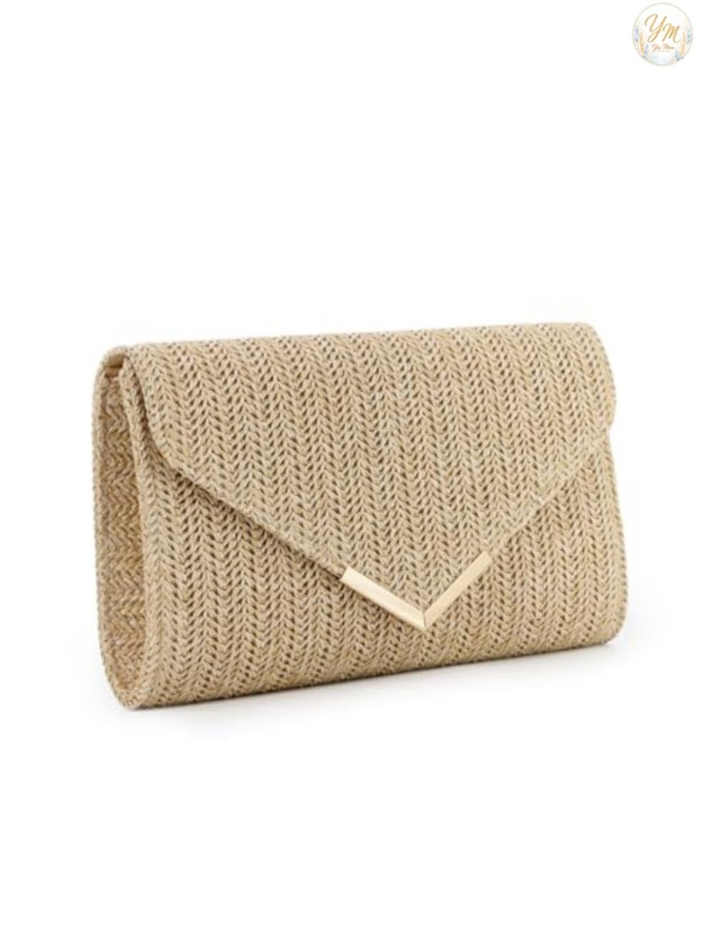 Straw Woven Clutch Purse Raffia Evening Bag Summer Beach Handbag